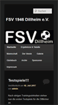 Mobile Screenshot of fsvdillheim.de