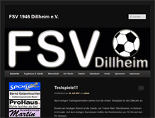 Tablet Screenshot of fsvdillheim.de